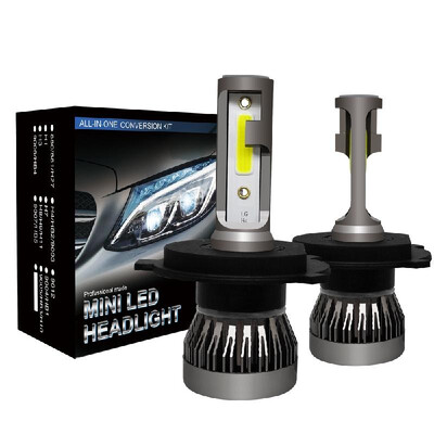 

2Pcs Car LED Headlight Bulbs Conversion Kit Mini LED Driving Lamp 6000K