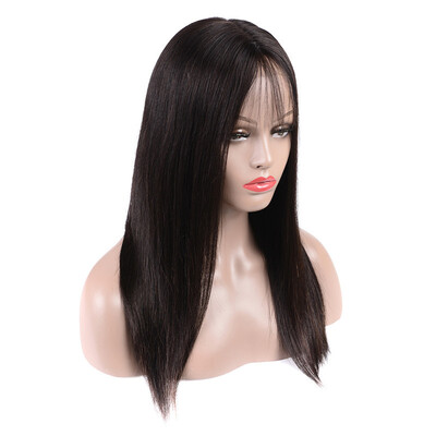 

4x4 Lace Front Wigs Straight Human Hair Wig Short 8" 150 Density Pre Plucked with Baby Hair Brazilian Remy Hair Lace Closure Wig