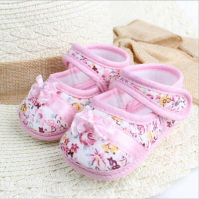 

Infant Baby Girl Toddler Bowknot Moccasins Soft Sole Prewalker Shoes