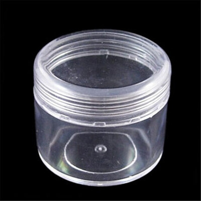 

PH PANDAHALL 6pcs Plastic Round Clear Beads Display Storage Case Box