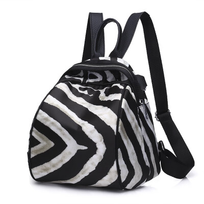 

TANGDE 2018 FASHIONABLE ZEBRA MICROFIBER WOMAN CASUAL LIGHT BACKPACK