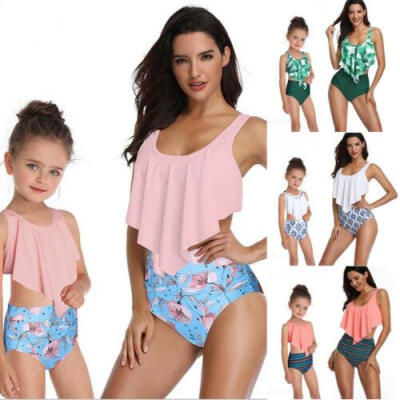 

Family Matching Womens Mom Kids Girls Bikini Bathing Suit Swimwear Swimsuit