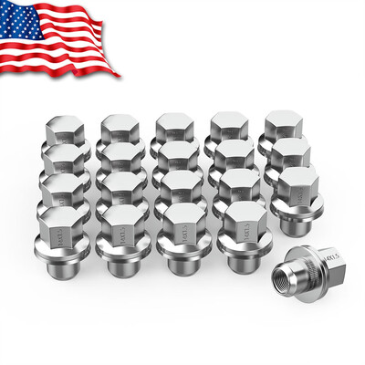 

20 Chrome 14x15 Mag Seat Lug Nuts Washer for 2007-2018 Toyota Tundra Sequoia