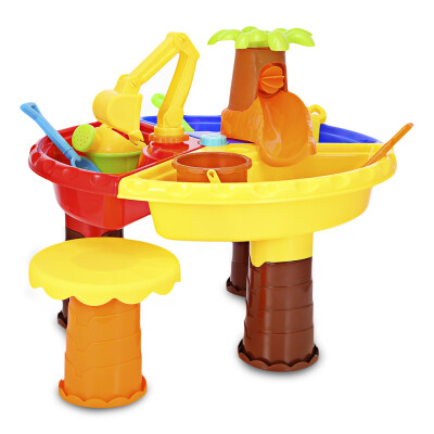 

THE NORTH E HOME 9826 Kids Sand Water Round Table Beach Tools Toy