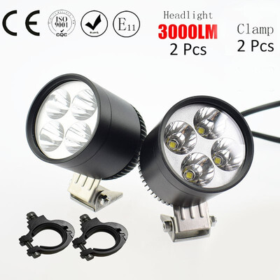 

Motorcycle Headlight 12V 30W U2 LED Chip Headlamp motorbike Fog Lamp 6000K 3000LM Moto Driving auxiliary Spotlight lights Spot