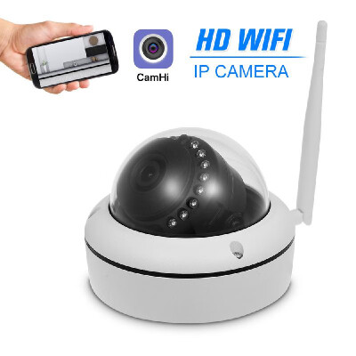 

720P HD WIFI IP Camera 10MP Dome Cam 14" CMOS IR Lens 36mm H264 Night View IR-CUT Network Onvif P2P Android IOS Remote View Mo