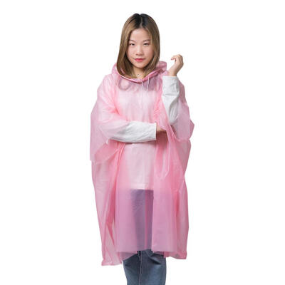 

T5097 Disposable Waterproof Thickening Hooded Raincoat with Drawstring