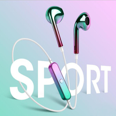 

Ling charm S6 Bluetooth headset wireless movement Aurora colorful in-ear stereo music headset wireless with wheat apple vivo Huawei oppo millet mobile phone universal