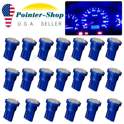 

20x Blue T10 8SMD Led Interior Instrument Panel Light Bulbs W5W 158 168 192 194