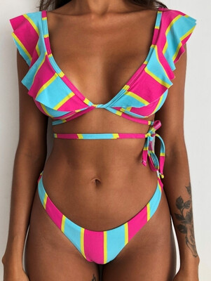 

Womens Padded Push-up Bikini Bra Set Swimsuit Bathing Suit Swimwear Beachwear