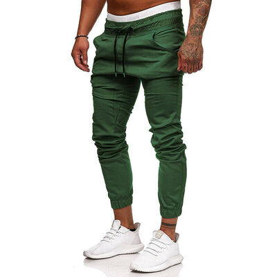 

Mens Casual Slim Fit Urban Straight Leg Trousers Pencil Jogger Long Cargo Pants