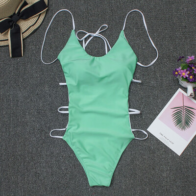 

Roseonmyhand Womens Bikini Print One Piece Swimsuit Pushups Swimwear Beachwear