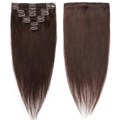 

100 Remy Hair Clip in Hair Extensions Human Hair Length 8 Pcs 18 Clips Full Straight Human Hair Extensions Soft Silky