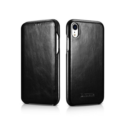 

ICARER Cases For Apple iPhone XR XS MAX Case Litchi Skin Pattern Genuine Leather&PC Book Cover For iPhone X XS Phone Case