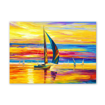 

W357 Sailboat Unframed Art Wall Canvas Prints for Home Decorations