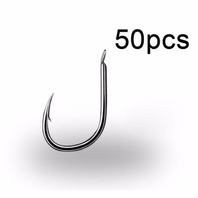 

50Pcs Fishing Hook New Kanto Barbless Hooks high Carbon Steel barbed hook high carbon steel 1246813 Fly Fishing Tackle Box