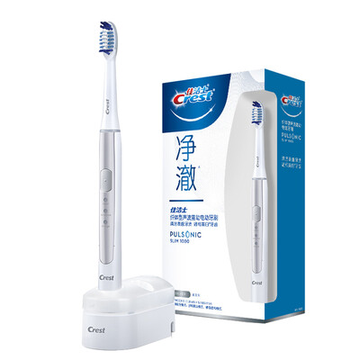 

Crest electric toothbrush adult sound wave whitening white brush smart rechargeable net clear star gray S15