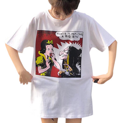 

Summer Personality T-shirt Printing Short-sleeved Womens T-shirt Loose Korean T-shirt