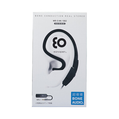 

Earsopen WR-5 bone conduction hands-free wire headset Japan imported ear-mounted HIFI fever stereo phone call music black white