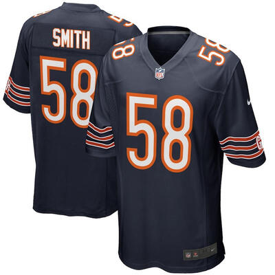 

Mens Football Jersey Chicago Bears Roquan Smith Navy 2018 Draft First Round Pick Game Jersey