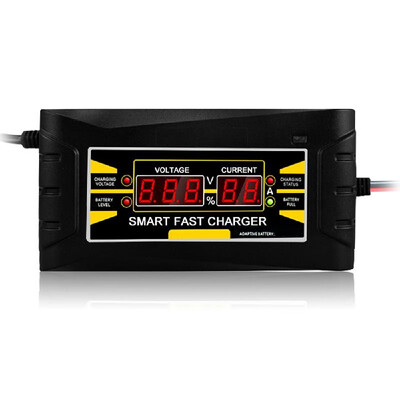 

Full Automatic Car Battery Charger 150V250V To 12V 6A Smart Fast Power Charging For Wet Dry Lead Acid Digital LCD Display US Plug