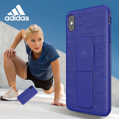 

Adidas Adidas Apple iPhone Xs Max 65-inch sports series buckle bracket one multi-function sports running fitness non-slip shatter-resistant protective cover blue