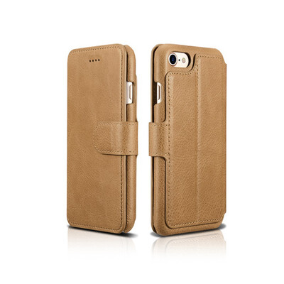 

For Cover iPhone 7 Cases Coque Flip Case Anti-Knock For Funda iPhone 7 Plus Case Luxury Real Genuine Leather Wallet Phone Cases