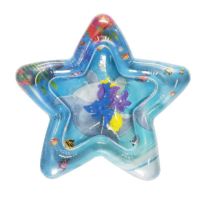 

Baby Star Shaped Colorful Inflatable Water Play Mat Tummy Time Infant Fun Mat Child Development Play Center with Hand Inflator Pum