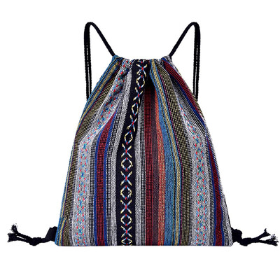 

Tailored Drawstring printing Backpack Fitness Bag Women Sports Bundle Pocket Beach Bag