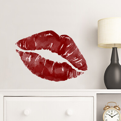 

Red Lips Removable PVC Wall Sticker