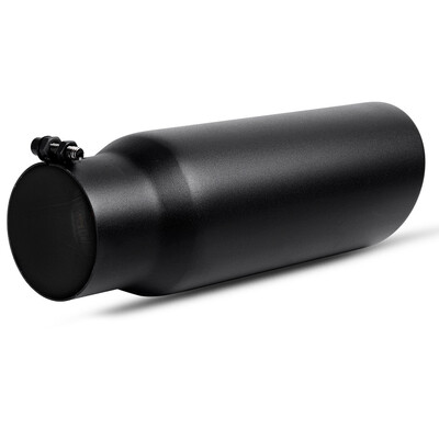 

3 Inch Black Exhaust Tip3" Inside Diameter Diesel Exhaust Tailpipe Tip for Truck 3" x 4" x 12" Clamp On Design