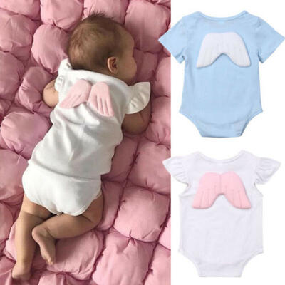 

Angel Wings Infant Baby Girl Boy Romper Bodysuit Jumpsuit Clothes Outfit Summer