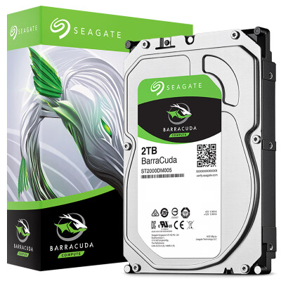 

SEAGATE BarraCuda Cool Fish Series 2TB 5400 rpm 256MB SATA3 Desktop Mechanical Hard Drive ST2000DM005