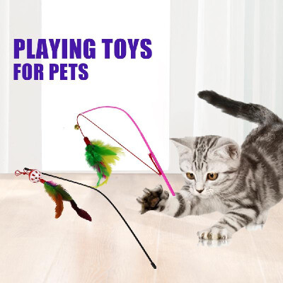 

Cats Animal Bite Toys Tease Cat Stick Mouse Rope Ball Fishbone Pet Toys 4pcs