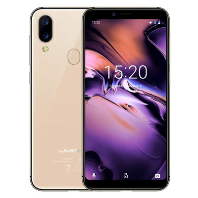 

UMIDIGI A3 2GB16GB Dual Back Cameras Face ID & Fingerprint Identification 55 inch Full Screen Network 4G Dual SIM