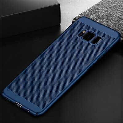 

Goowiiz Phone Case For Samsung Galaxy J7 DuoJ8J4 2018J6 2018 Full Protection Slim Hard PC Breathable Grid Back Cover