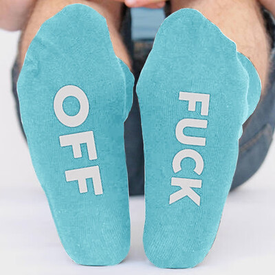 

Men wear alphabet stockings