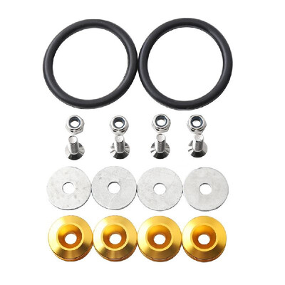 

Multiple PCS Universal Quick Release Fastener Bumper Fender Trunk Hatch Washer Screws Kit Set