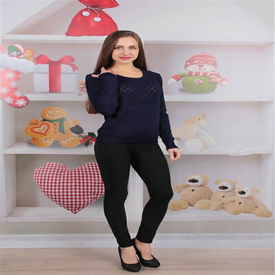 

autumn&winter light hollow small round neck bottoming sweater slim thread thin slim collar sweater women