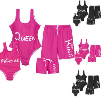 

Family Men Womens Kids One-piece Swimsuit Swimwear Monokini Bathing Suit Bikini