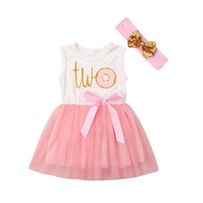 

1st 2nd Third Birthday Dress Girls Toddler Outfit Tutu Dresses Princess Party