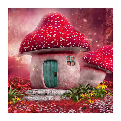 

New Hot Mushroom House Theme Crystal Paintings DIY Crystal All-match Hand Made Paintings Household Decor