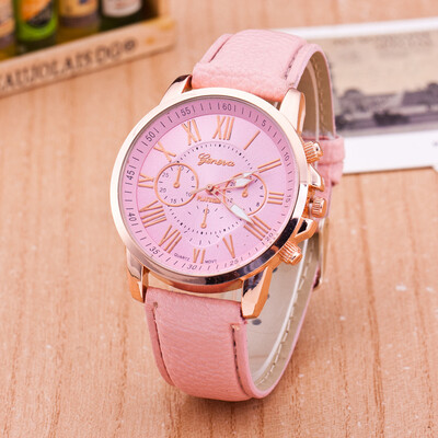 

2018 New Women Fashion Luxury Leisure Set Auger Leather Analog Stainless Steel Quartz Watch