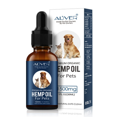

Permium Arganic Pet Hemp Oil for dogs Natural Herbs of Pet Care Oil Anxiety Relief Pain Joint hip Strengtheens immunity