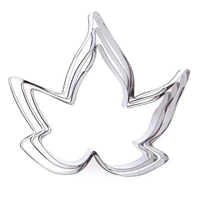 

Maple Leaf Fondant Cake Decor Tools Stainless Steel Baking Mold 3pcs