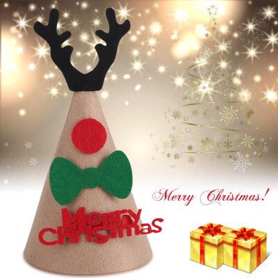 

Cute Unisex Non-woven Christmas Hat Adult Children Cap Festival Party Decoration Christmas Decoration Hat Christmas Cap