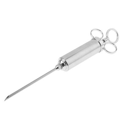 

Stainless Steel Seasoning Injector Chicken Turkey Syringe 3 Needles Grill