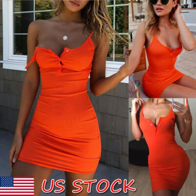 

Womens Sexy Bodycon Sleeveless Evening Party Cocktail Club Short Mini Dress