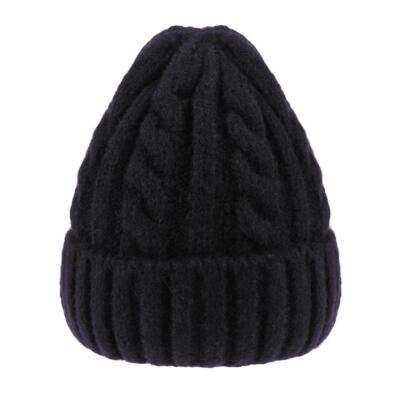 

Kids Knitted Winter Cap Solid Color Casual Ear Beanie Baby Children Hat