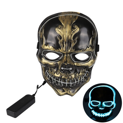 

New Hot Halloween Mask LED Mask Light Up Party Masks Neon Maska Cosplay Mascara Horror Mascarillas Glow In Dark Masque